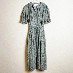 SOLD OUT - Daughters of India Prairie Dress in Sage Green Size Medium NWOT